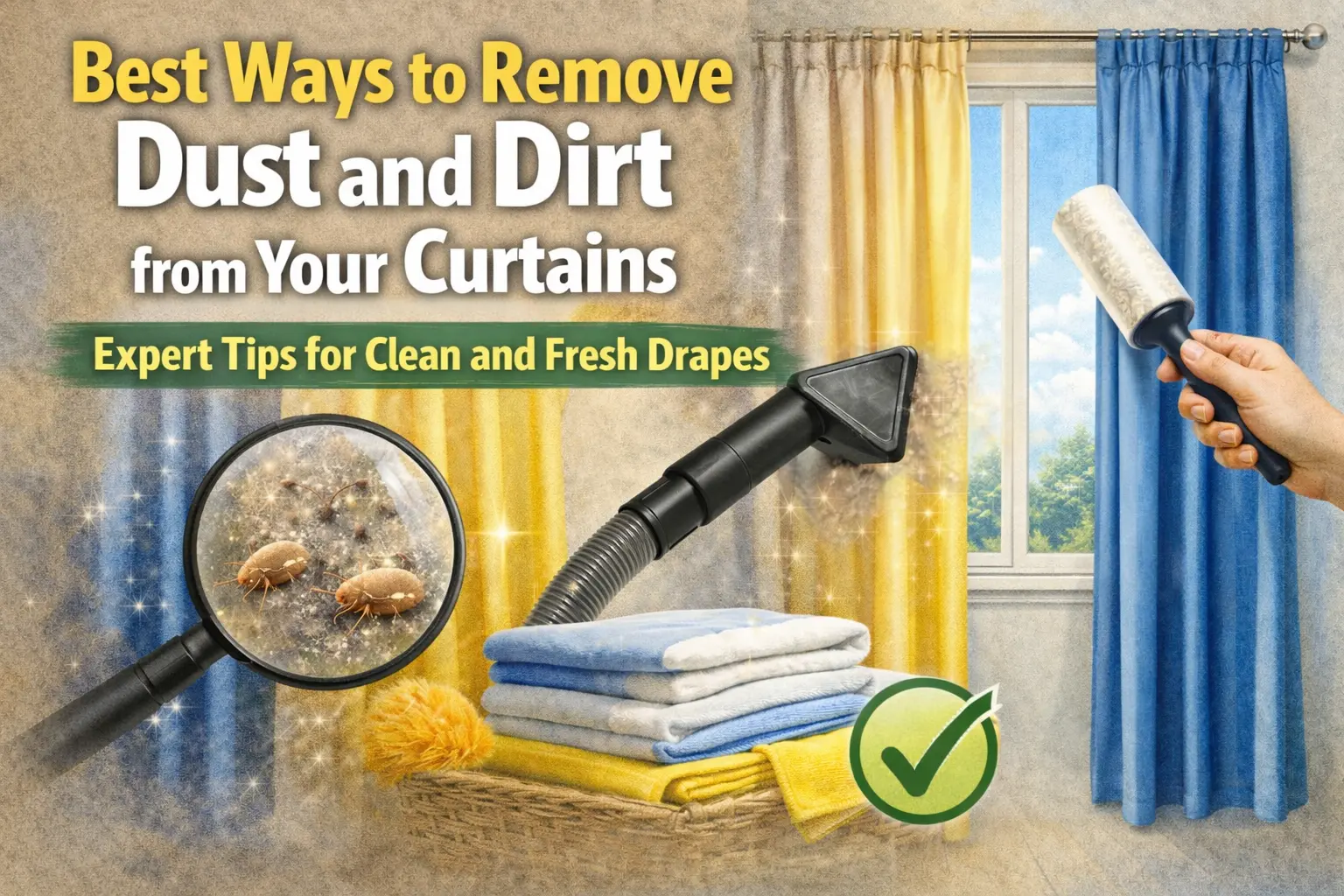 Best Ways to Remove Dust and Dirt from Your Curtains
